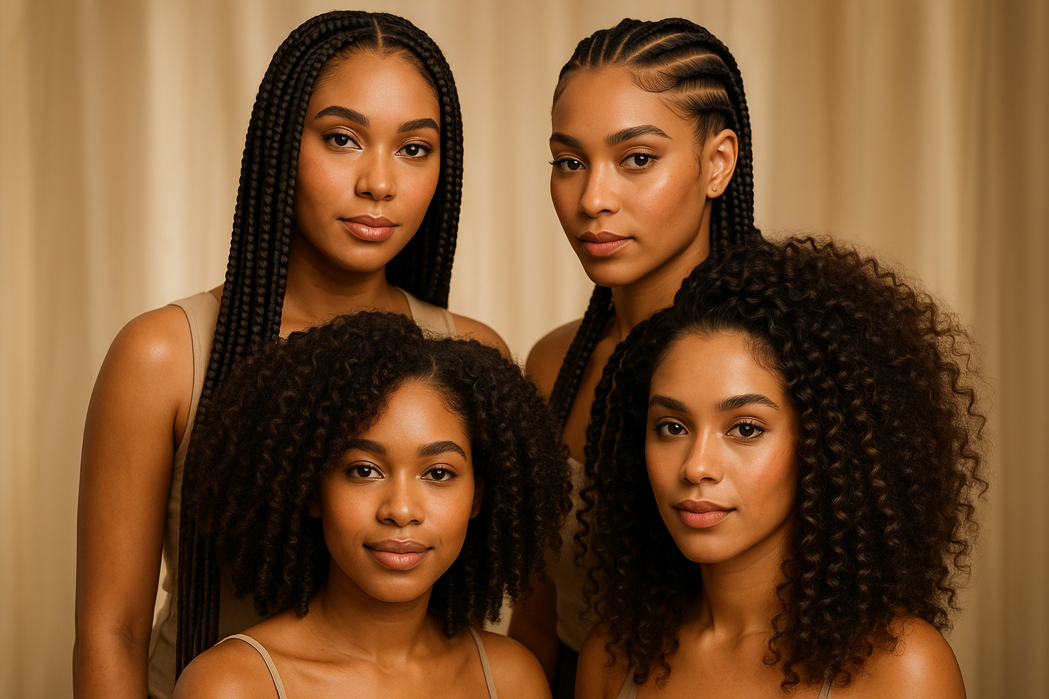 Braids and curly hair